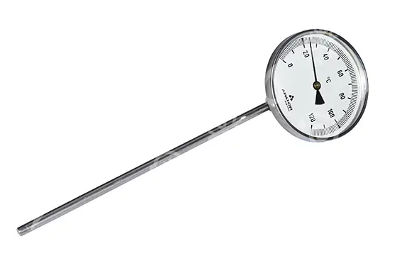 teploměr stonkový, TU 100, stup1, 0 - 120 °C, délka stonku 250 mm